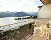 Balcony with lake view